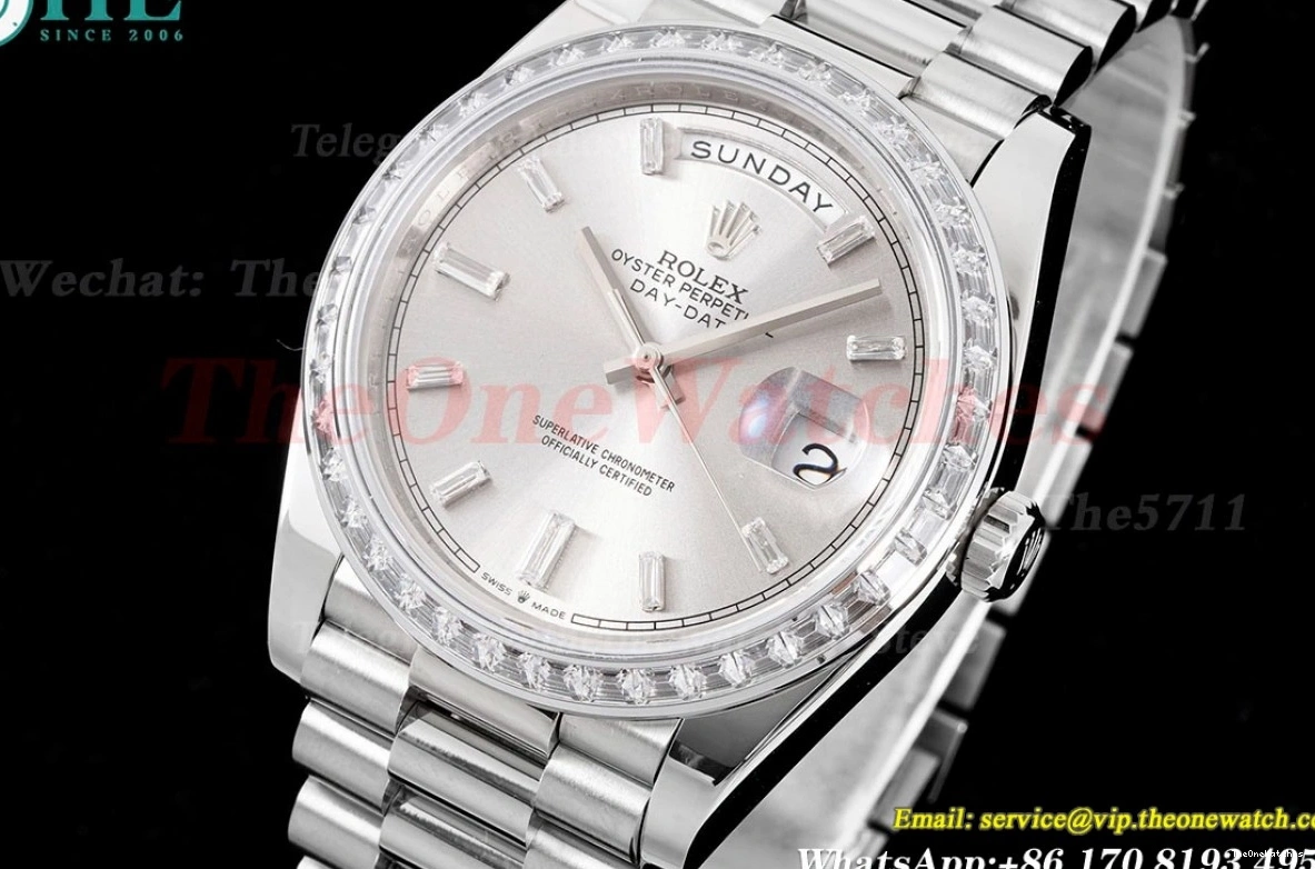 DayDate GSF 228396 SS (Tungsten Pres Dial Version) SS A3255 Silver 40mm Heavy 0427